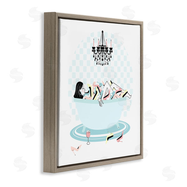 Stupell Industries Martina Pavlova | Shoe Lover Bath Time