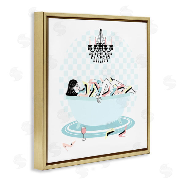 Stupell Industries Martina Pavlova | Shoe Lover Bath Time