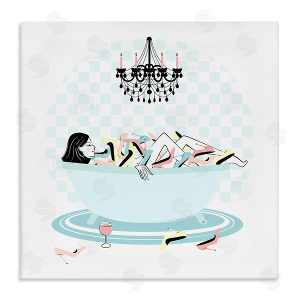 stupell industries Martina Pavlova | Shoe Lover Bath Time
