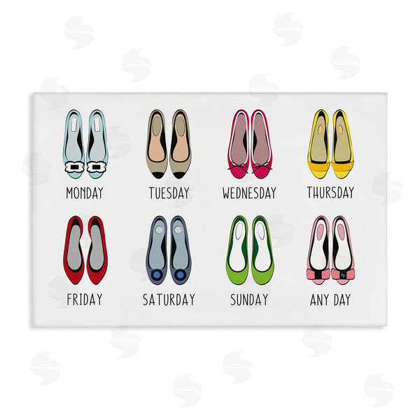 stupell industries Martina Pavlova | Shoe Week Days Wall Art