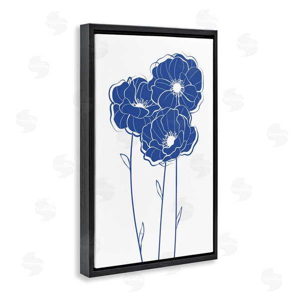 Stupell Industries Martina Pavlova | Simple Blue Blooms Trio