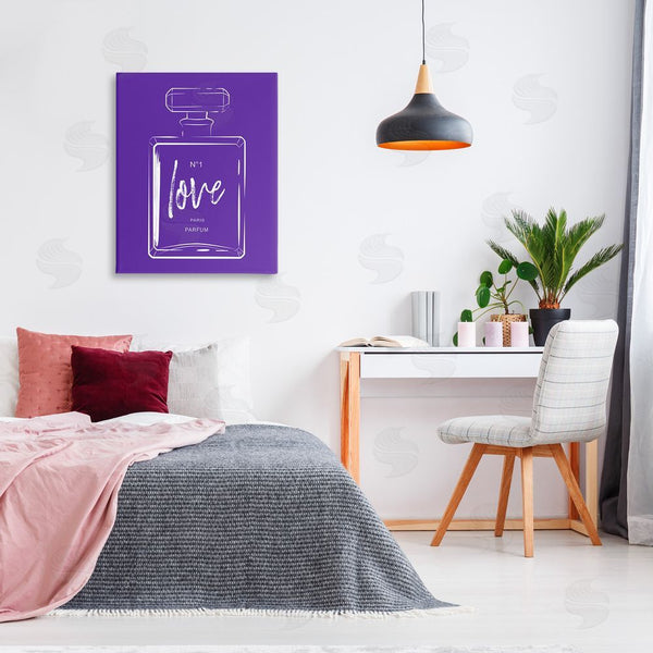 Stupell Industries Martina Pavlova | Simple Perfume On Purple Wall Art