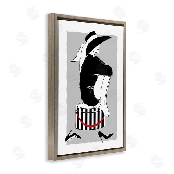 Stupell Industries Martina Pavlova | Sitting On Hat Box