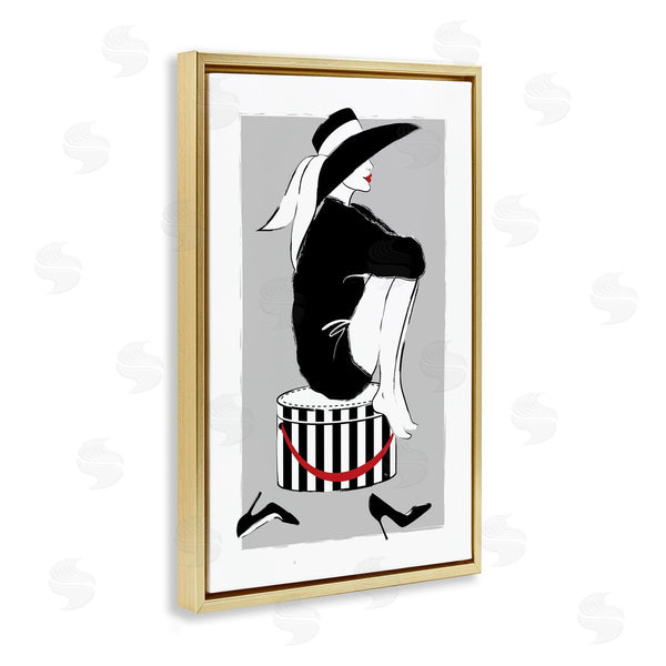Stupell Industries Martina Pavlova | Sitting On Hat Box