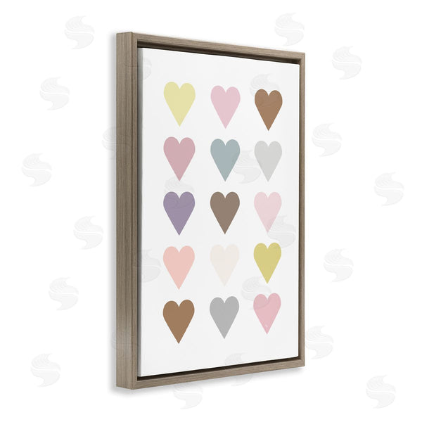 Stupell Industries Martina Pavlova | Soft Pastel Hearts