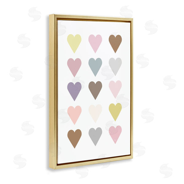 Stupell Industries Martina Pavlova | Soft Pastel Hearts