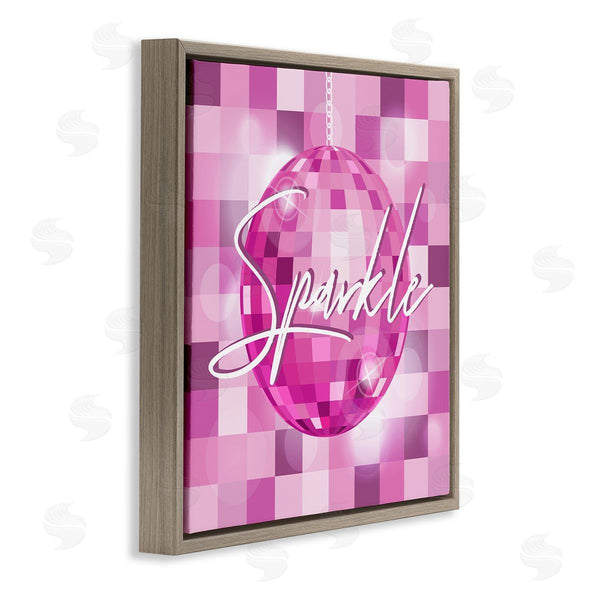 Stupell Industries Martina Pavlova | Sparkle Pink Disco Ball Pattern Wall Art