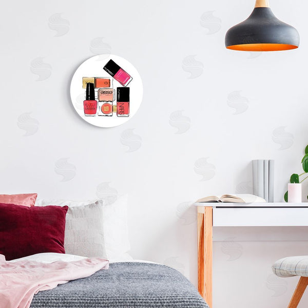 Stupell Industries Martina Pavlova | Stack Of Nail Polish Glam Fashion Beauty Cosmetics Wall Art