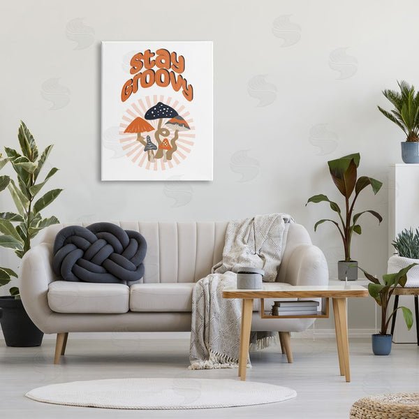 Stupell Industries Martina Pavlova | Stay Groovy Mushrooms Wall Art