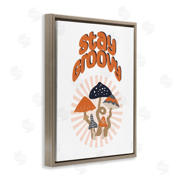 Stupell Industries Martina Pavlova | Stay Groovy Mushrooms Wall Art