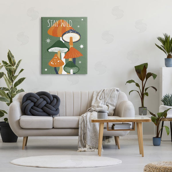 Stupell Industries Martina Pavlova | Stay Wild Mushrooms Pattern Wall Art