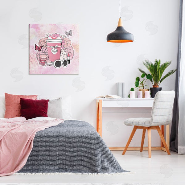 Stupell Industries Martina Pavlova | Stylish Coffee & Flowers Wall Art