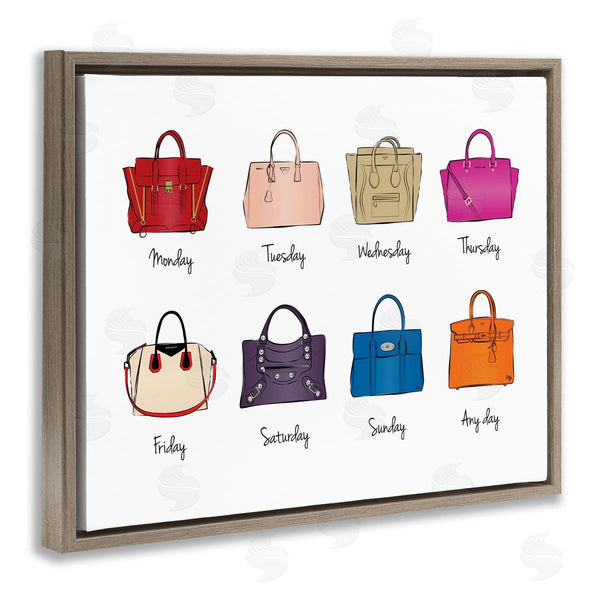 Stupell Industries Martina Pavlova | Stylish Glam Bags Daily Elegant Fashion Wall Art