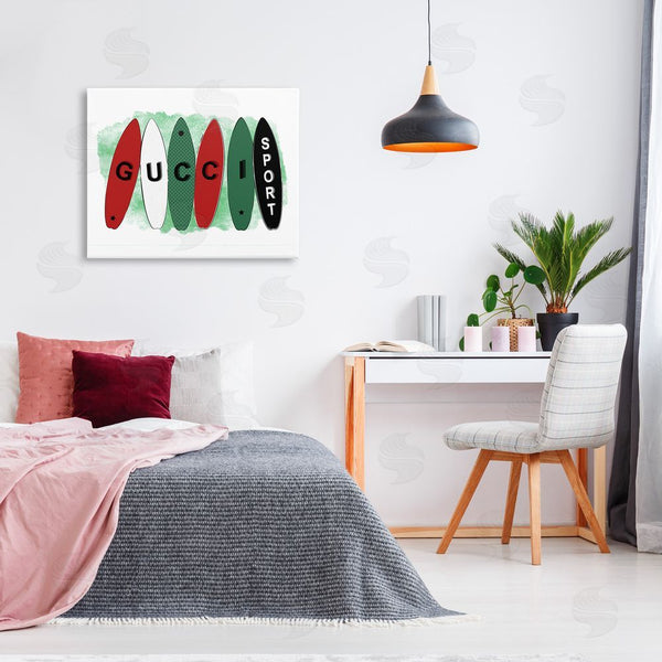 Stupell Industries Martina Pavlova | Stylish Glam Surfboards Wall Art