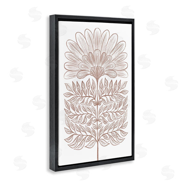 Stupell Industries Martina Pavlova | Symmetrical Flower Sketch