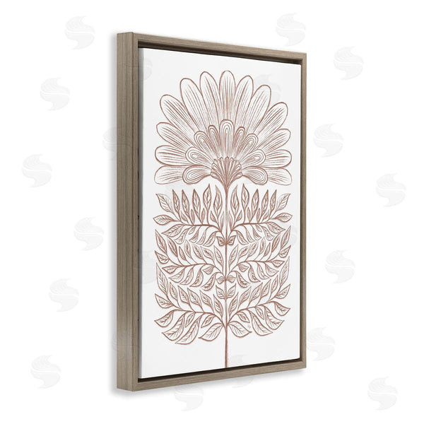 Stupell Industries Martina Pavlova | Symmetrical Flower Sketch