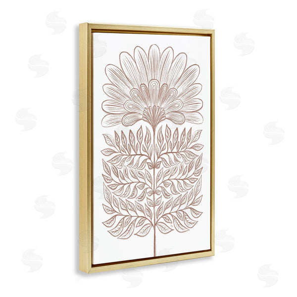 Stupell Industries Martina Pavlova | Symmetrical Flower Sketch