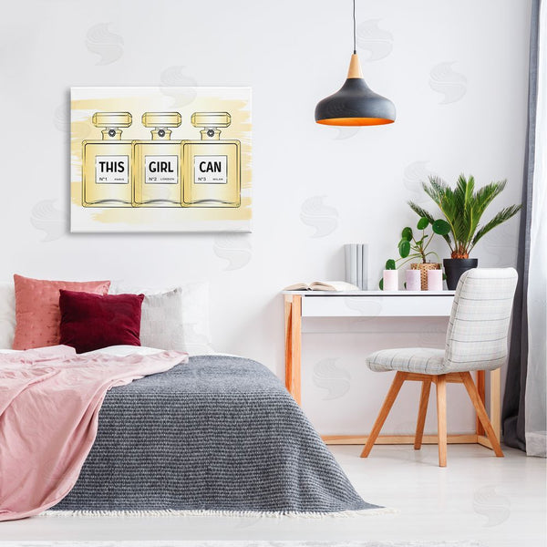 Stupell Industries Martina Pavlova | This Girl Can Motivational Perfume Wall Art