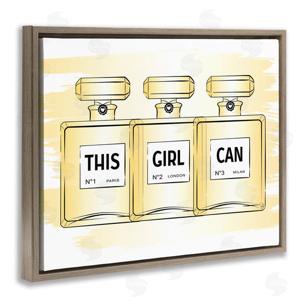 Stupell Industries Martina Pavlova | This Girl Can Motivational Perfume Wall Art