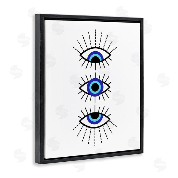 Stupell Industries Martina Pavlova | Three Evil Eyes Pattern Wall Art