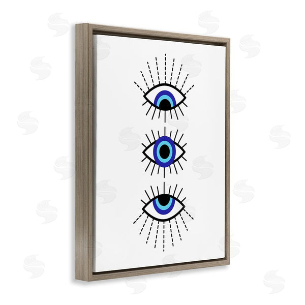 Stupell Industries Martina Pavlova | Three Evil Eyes Pattern Wall Art