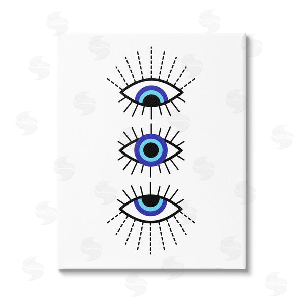 stupell industries Martina Pavlova | Three Evil Eyes Pattern Wall Art