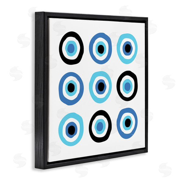 Stupell Industries Martina Pavlova | Traditional Art Deco Evil Eyes Symbolic Spiral Amulets Wall Art