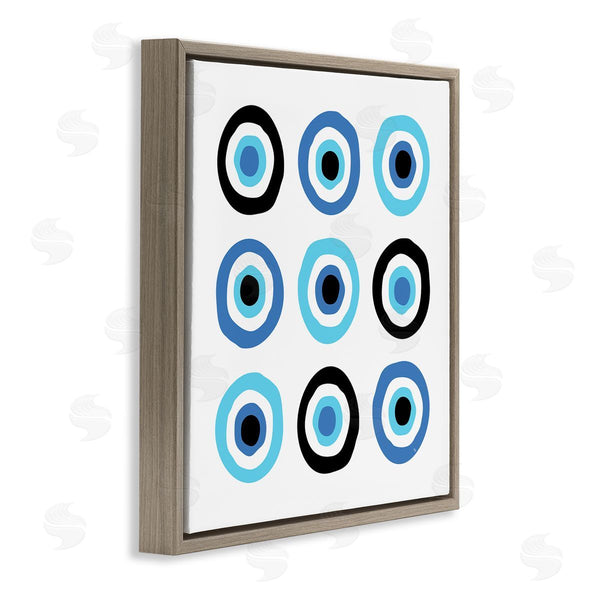 Stupell Industries Martina Pavlova | Traditional Art Deco Evil Eyes Symbolic Spiral Amulets Wall Art