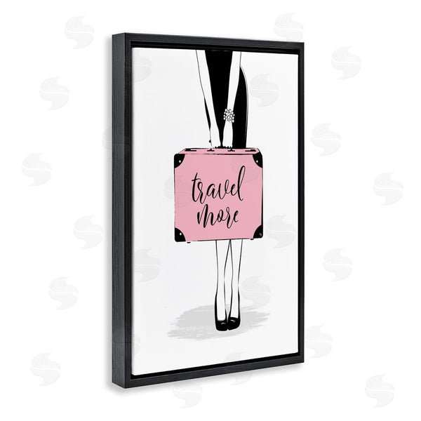 Stupell Industries Martina Pavlova | Travel More And Suitcase Wall Art