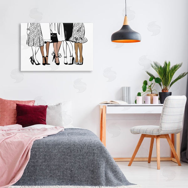 Stupell Industries Martina Pavlova | Trendy Fashion Girlfriends Wall Art