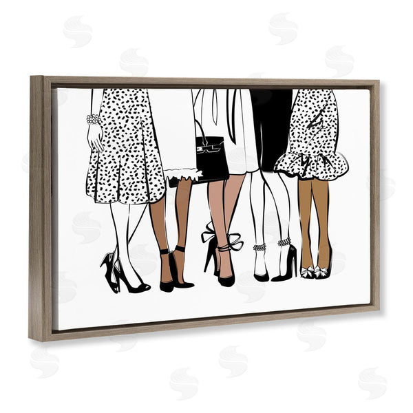 Stupell Industries Martina Pavlova | Trendy Fashion Girlfriends Wall Art