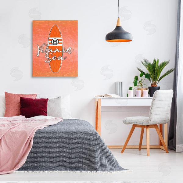 Stupell Industries Martina Pavlova | Vitamin Sea On Orange Wall Art