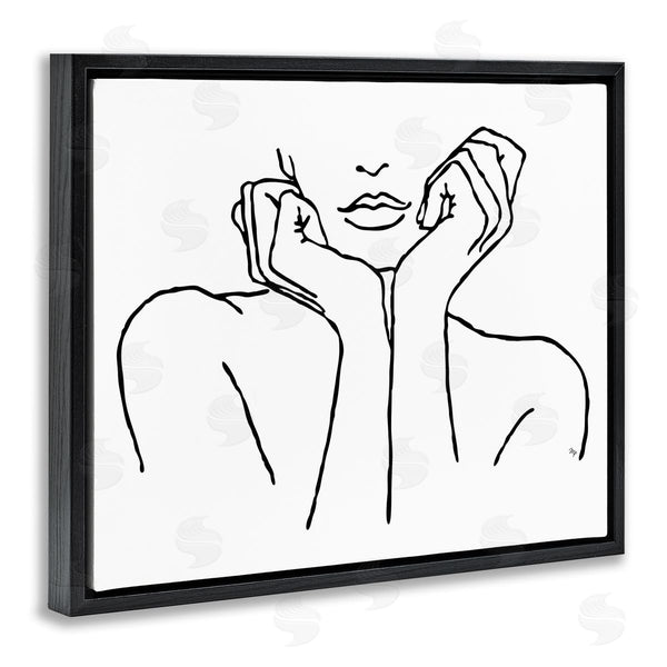 Stupell Industries Martina Pavlova | Woman Face Outline Doodle Wall Art
