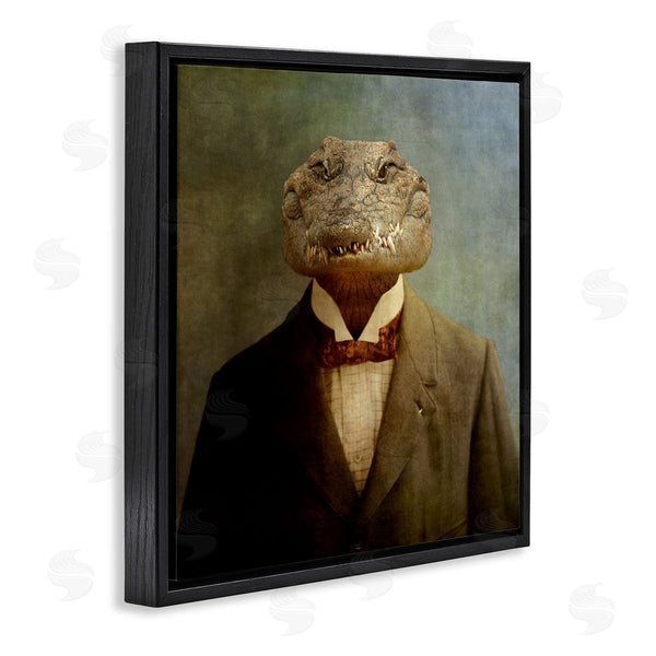 Stupell Industries Martine Roch | Alligator In Business Suit