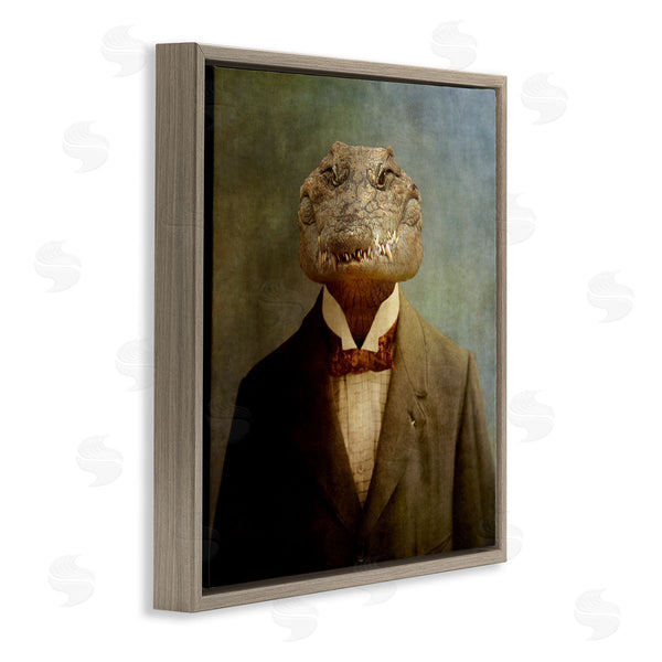Stupell Industries Martine Roch | Alligator In Business Suit