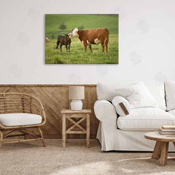 Stupell Industries Marty Hulsebos | Cow & Calf Preening Wall Art