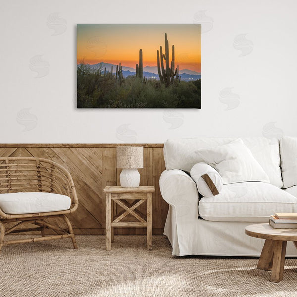 Stupell Industries Marty Hulsebos | Looming Cacti Sunset Wall Art