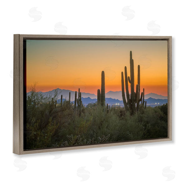 Stupell Industries Marty Hulsebos | Looming Cacti Sunset Wall Art