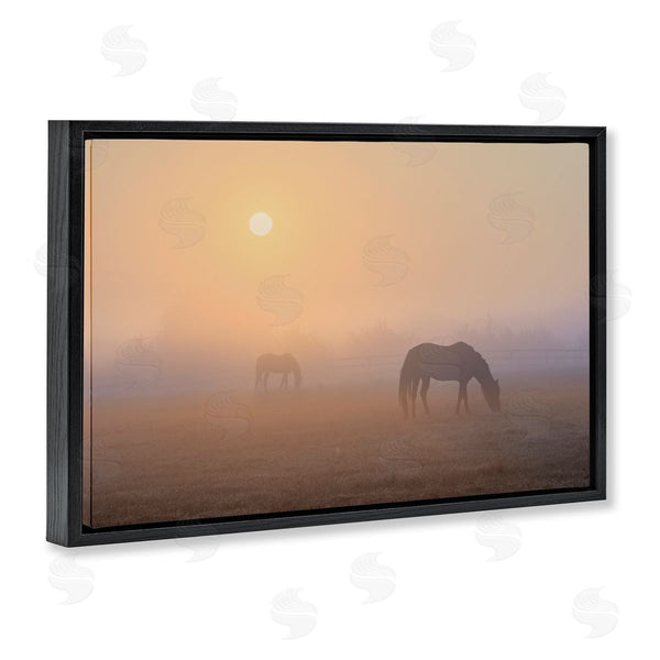 Stupell Industries Marty Hulsebos | Misty Sunlit Horses Wall Art