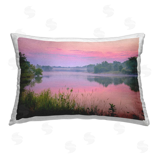 Stupell Industries Marty Hulsebos | Pink Dawn Sunrise Lake