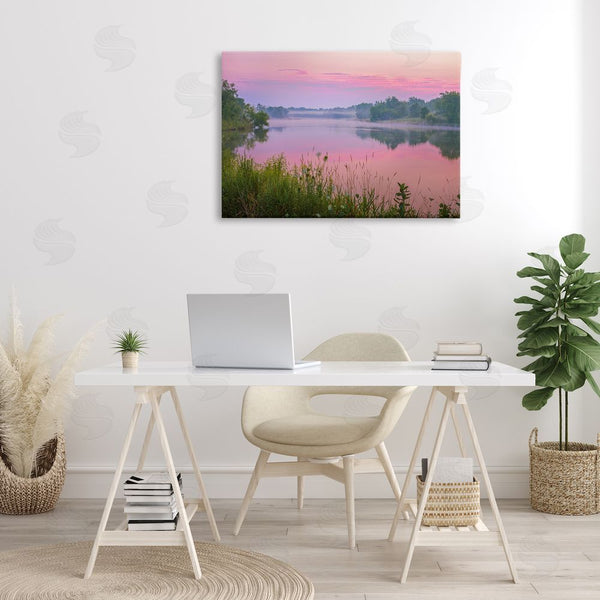 Stupell Industries Marty Hulsebos | Pink Dawn Sunrise Lake Wall Art