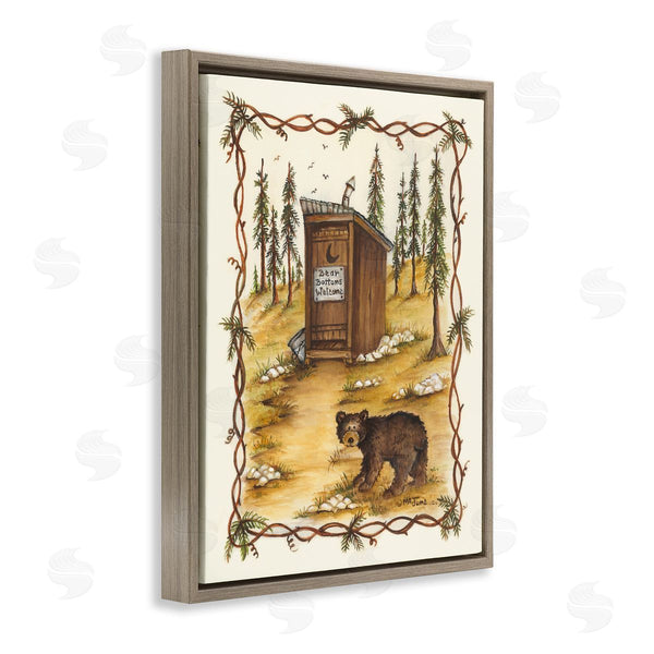 Stupell Industries Mary Ann June | Bear Bottoms Welcome