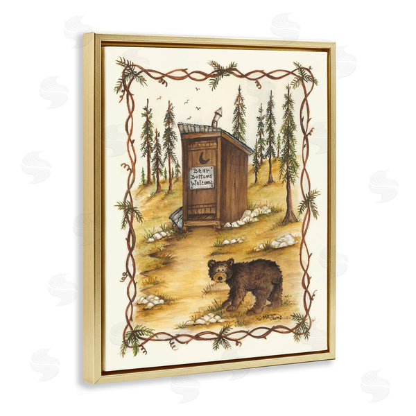 Stupell Industries Mary Ann June | Bear Bottoms Welcome