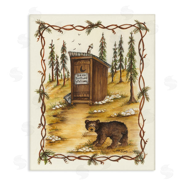 stupell industries Mary Ann June | Bear Bottoms Welcome