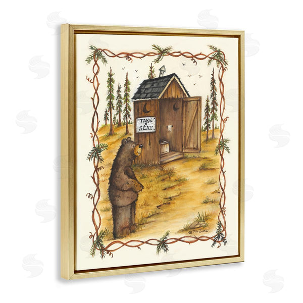 Stupell Industries Mary Ann June | Take A Seat Outhouse