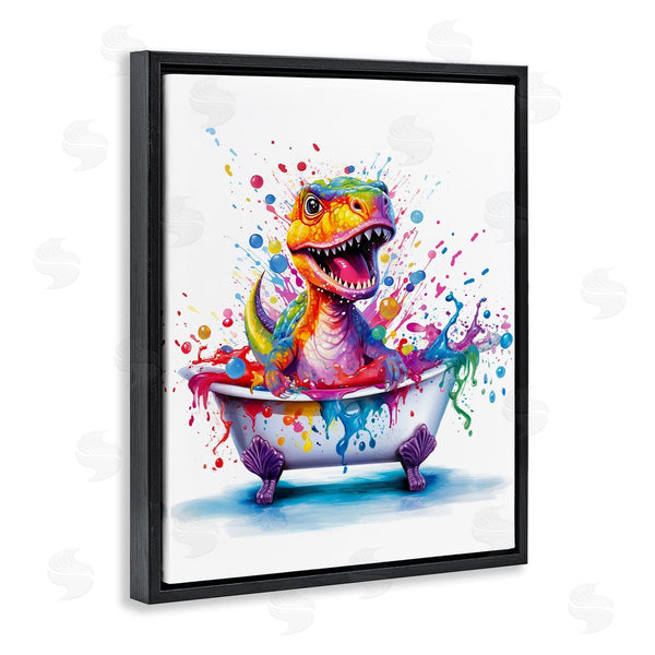 Stupell Industries Mary Cunningham | Modern Splatter Dino Wall Art