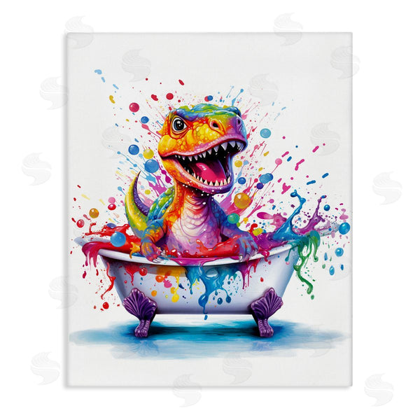 stupell industries Mary Cunningham | Modern Splatter Dino Wall Art