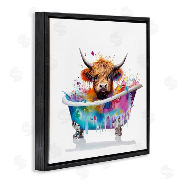 Stupell Industries Mary Cunningham | Vivid Bath Time Cattle