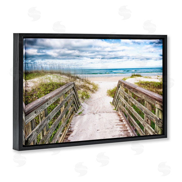 Stupell Industries Mary Lou Johnson | Sandy Coast Boardwalk Wall Art