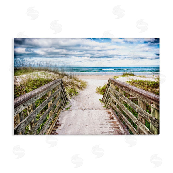 stupell industries Mary Lou Johnson | Sandy Coast Boardwalk Wall Art